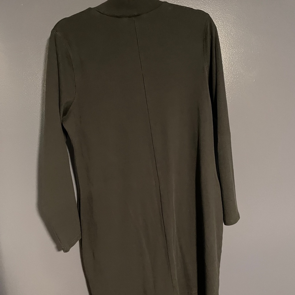 Mock neck ribbed knit dress - Picture 3 of 4